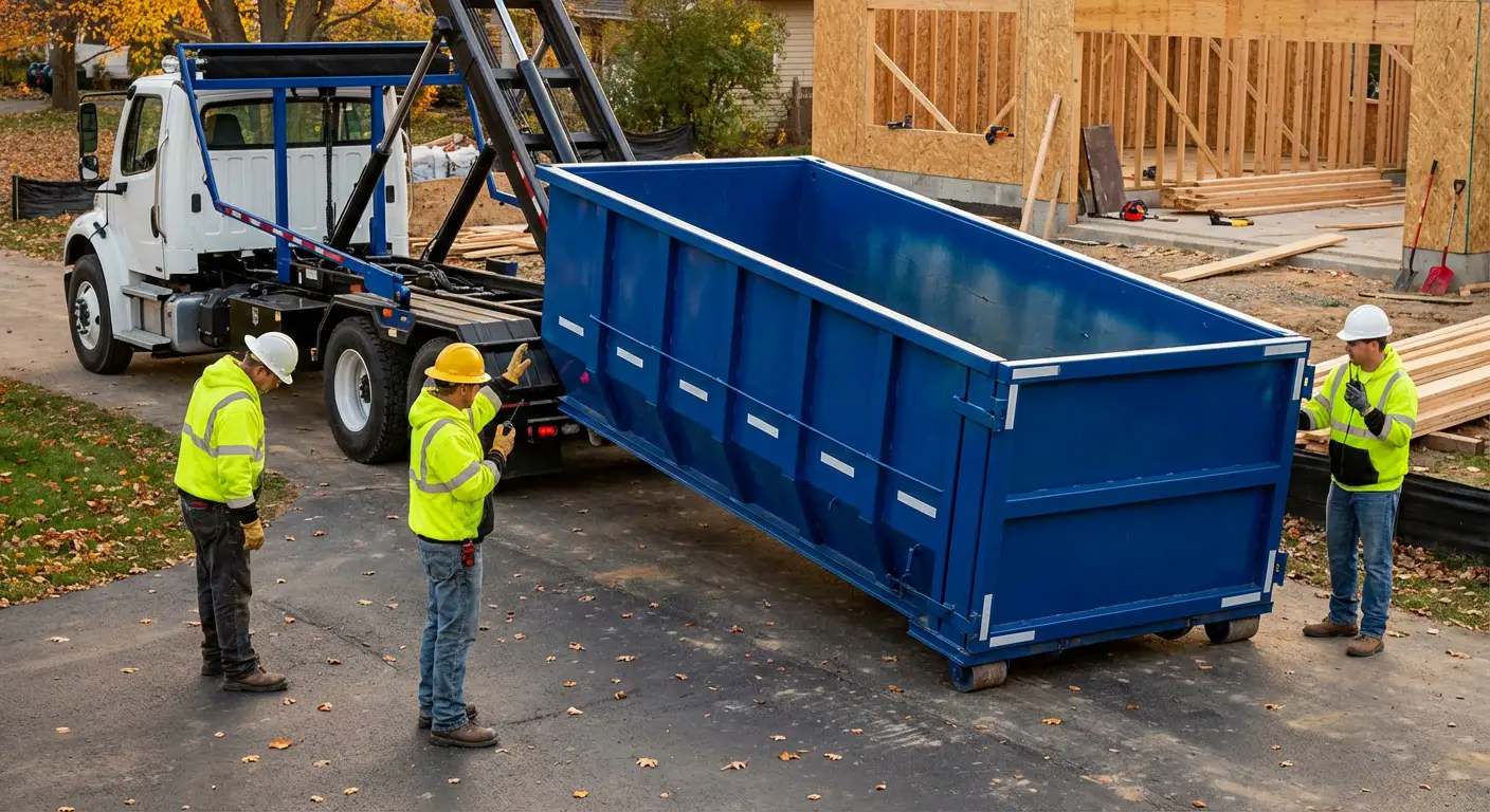 Construction dumpster delivery and waste management in Aurora, CO