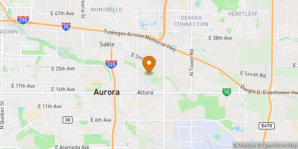  neighborhood map in Aurora, CO